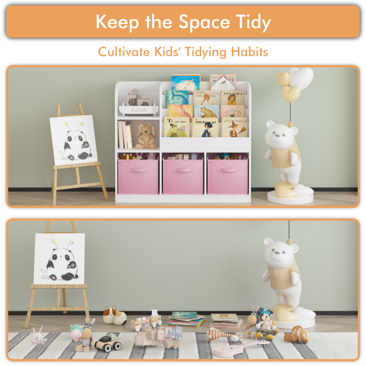 kids-bookcase-and-bookshelf-multifunctional-bookcase-white-pink
