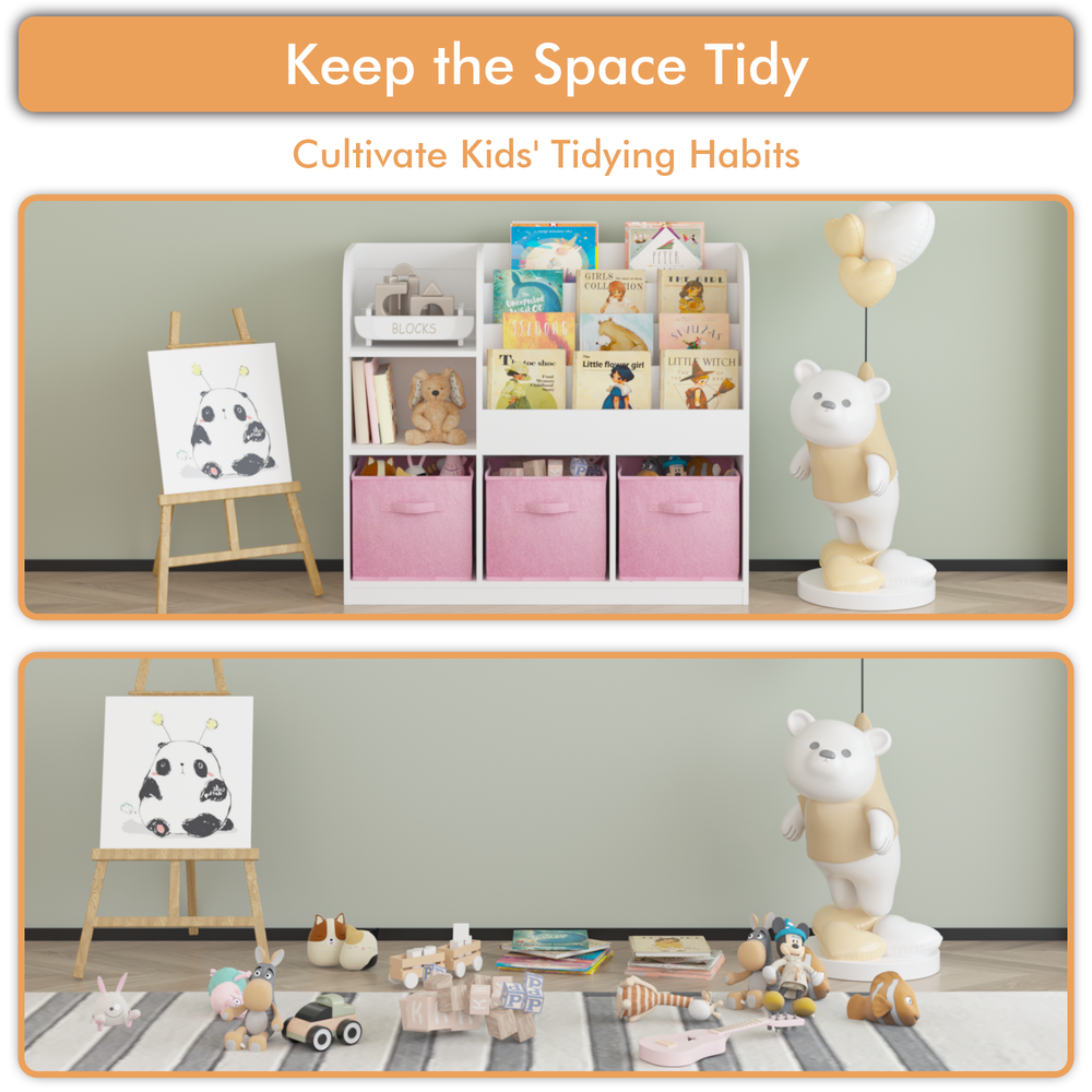 kids-bookcase-and-bookshelf-multifunctional-bookcase-white-pink