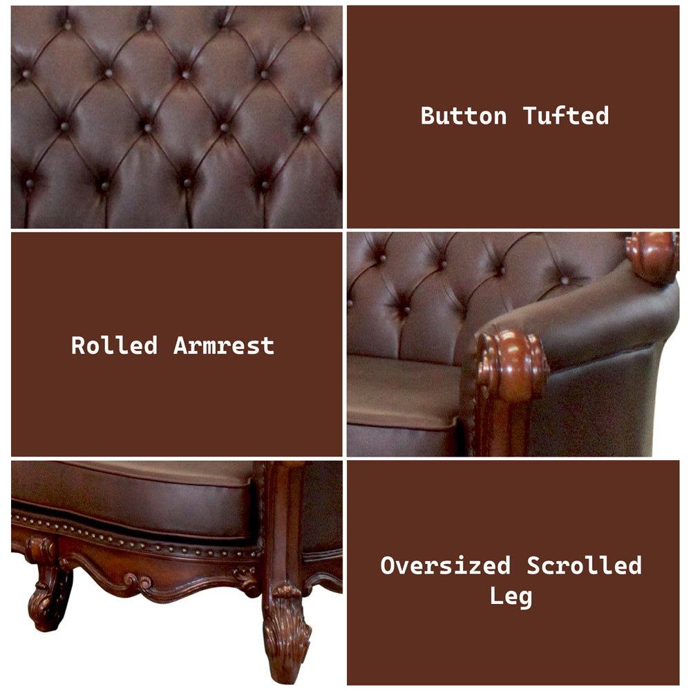 Vendome Oversized Sofa with 4 Pillows