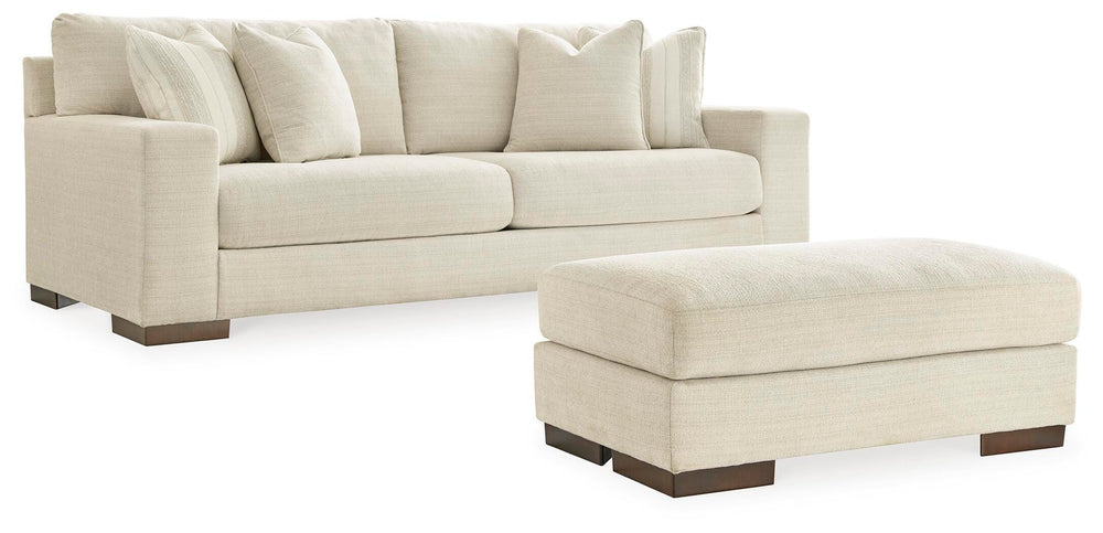 Maggie Sofa and Ottoman - Birch (1)