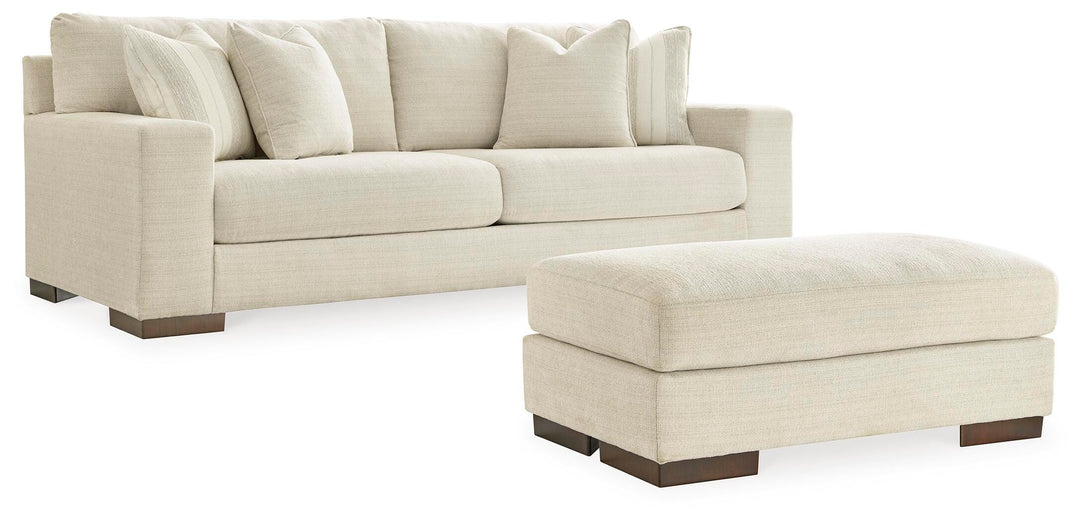 Maggie Sofa and Ottoman - Birch (1)