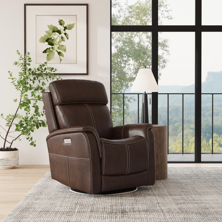 flexsteel-1524-52ph-05070-view-power-swivel-recliner-with-power-headrest-dark-brown