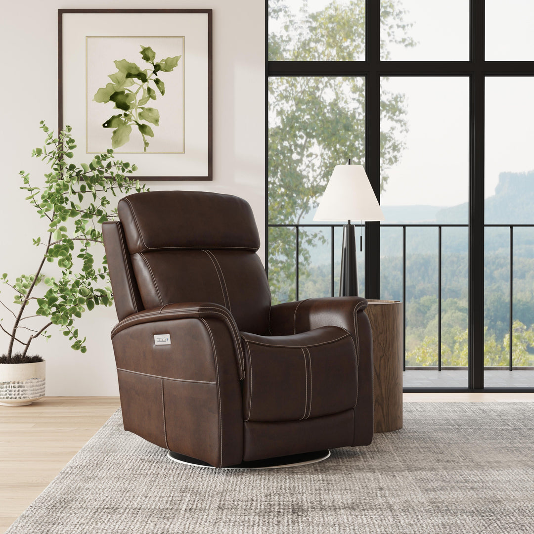 flexsteel-1524-52ph-05070-view-power-swivel-recliner-with-power-headrest-dark-brown