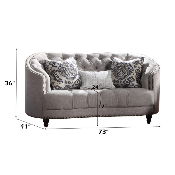 Saira Loveseat with 3 Pillows