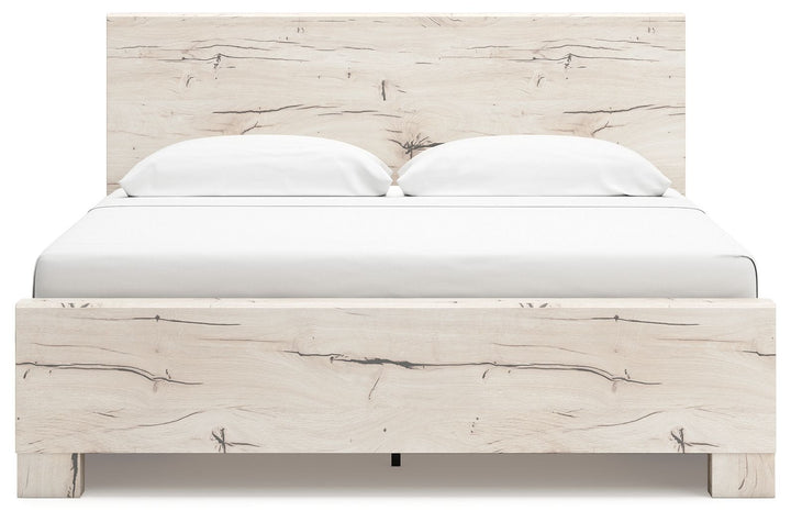 Lawroy - King Panel Bed With 2 Under Bed Storage Units - Light Natural by Ashley Furniture product image