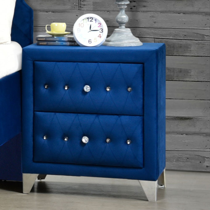 Dante - Nightstand - Blue Velvet