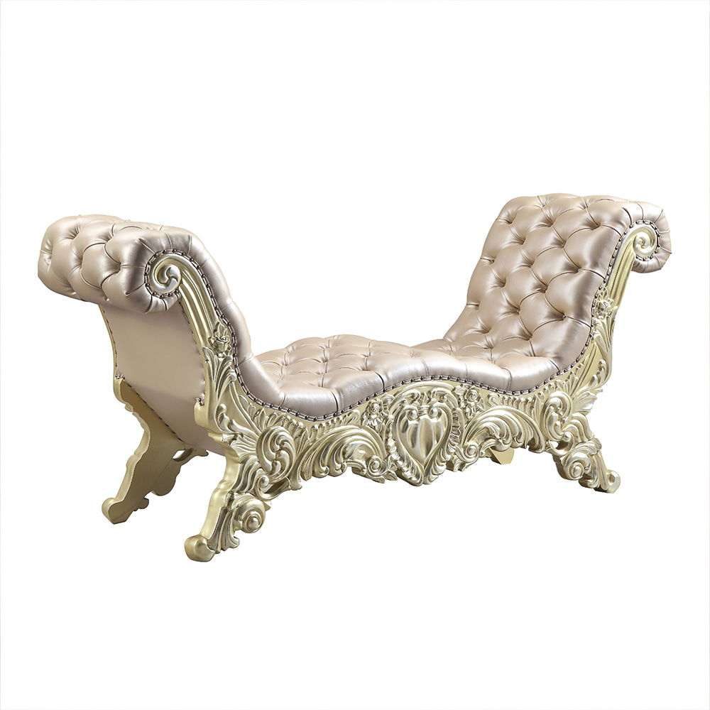 vatican-bench-synthetic-leather-light-gold-champagne-silver