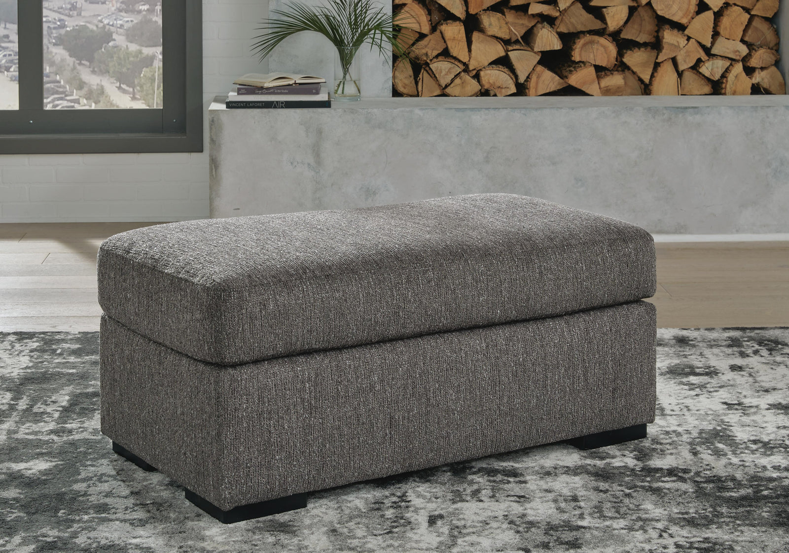 Gardiner Ottoman - Dark Gray (2)