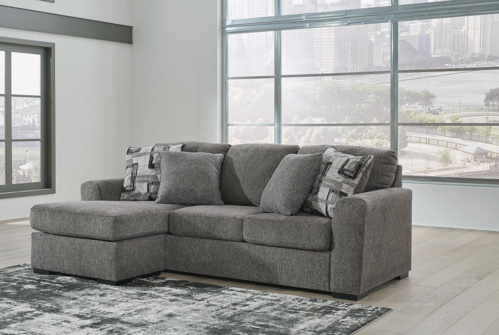 Gardiner Sofa Chaise - Dark Gray (2)