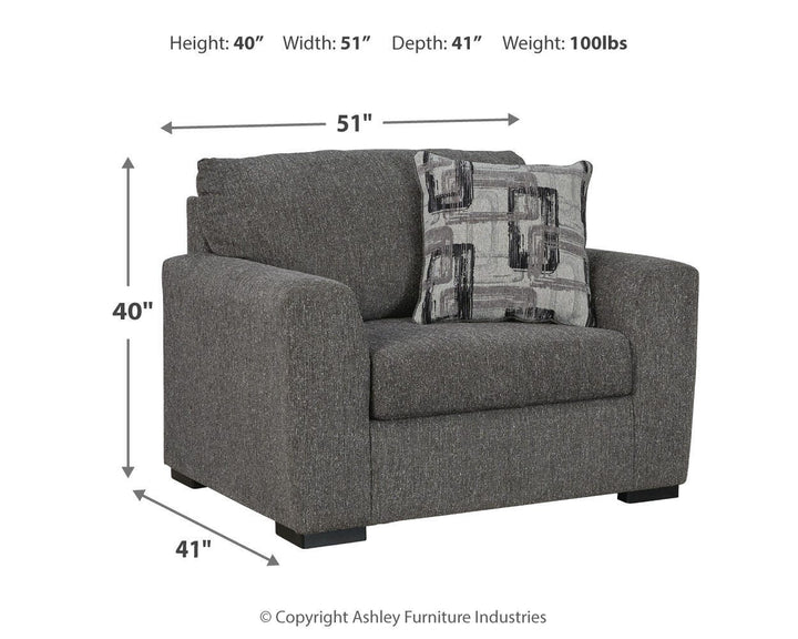 Gardiner Oversized Chair and Ottoman - Pewter (11)