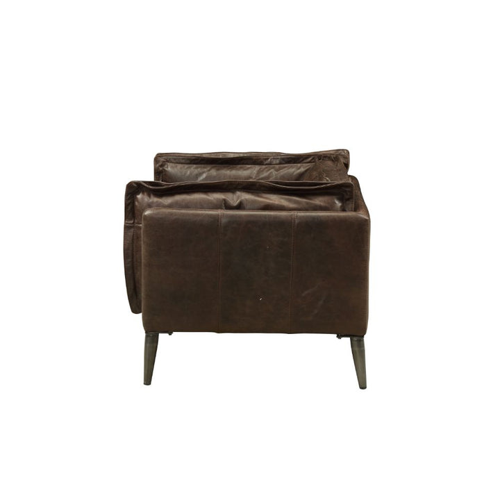 Porchester Chair in Distress Chocolate Top Grain Leather