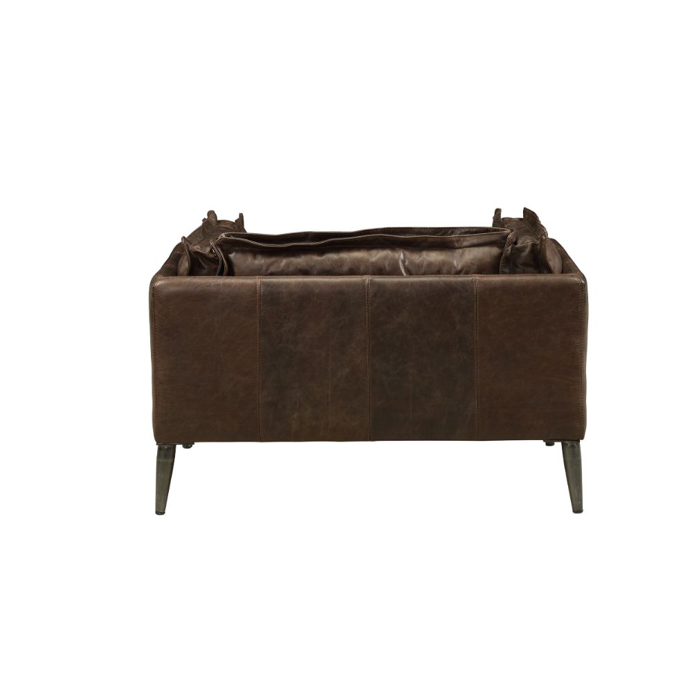 Porchester Chair in Distress Chocolate Top Grain Leather
