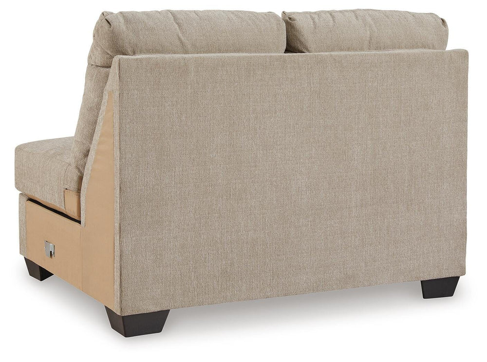 Brogan Bay Armless Loveseat - Light Brown (4)