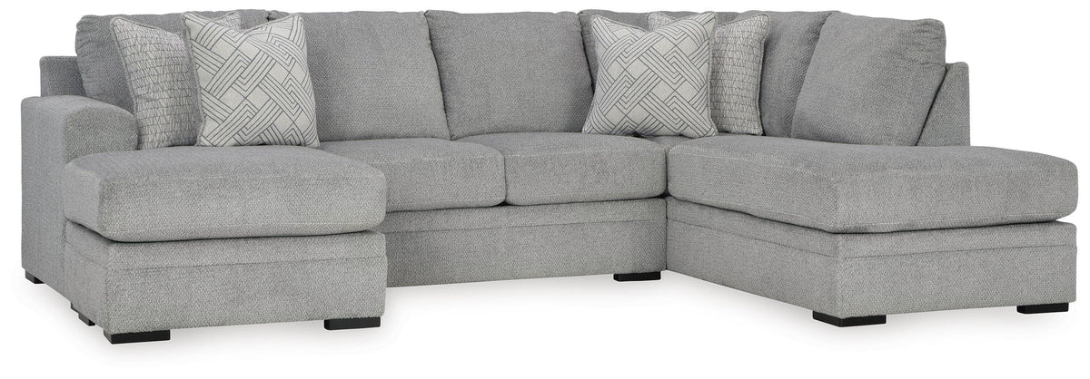 Casselbury 2-Piece Sectional with Chaise - Cement (1)