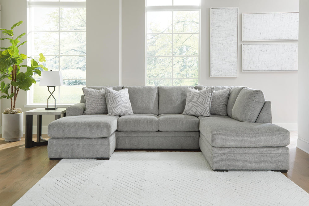 Casselbury 2-Piece Sectional with Chaise - Cement (5)