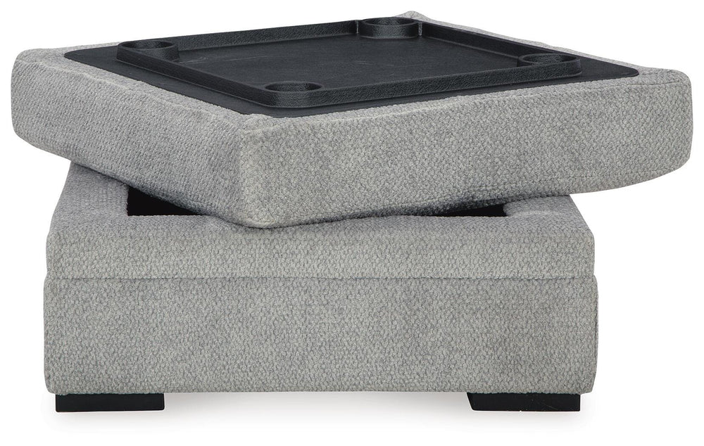 Casselbury Ottoman With Storage - Dark Gray (4)