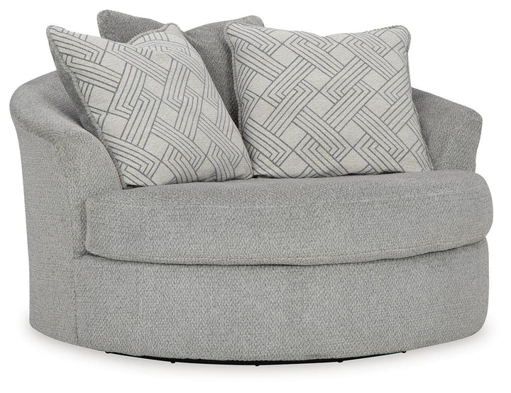 Casselbury Oversized Swivel Accent Chair - Dark Gray (1)