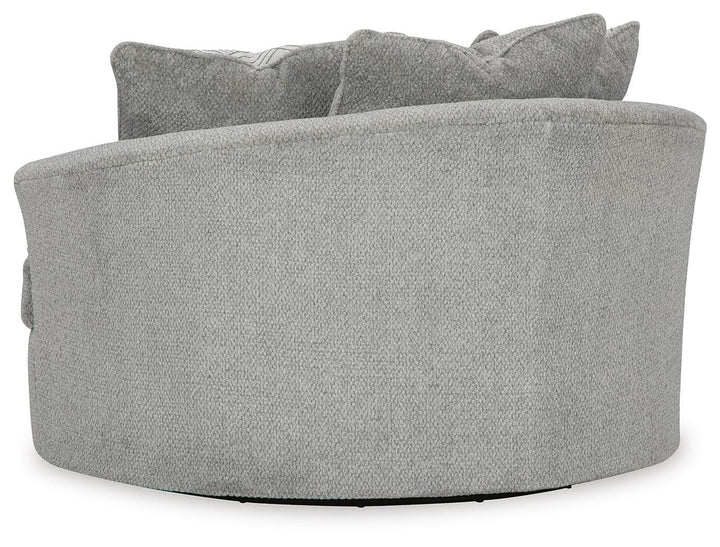 Casselbury Oversized Swivel Accent Chair - Dark Gray (5)