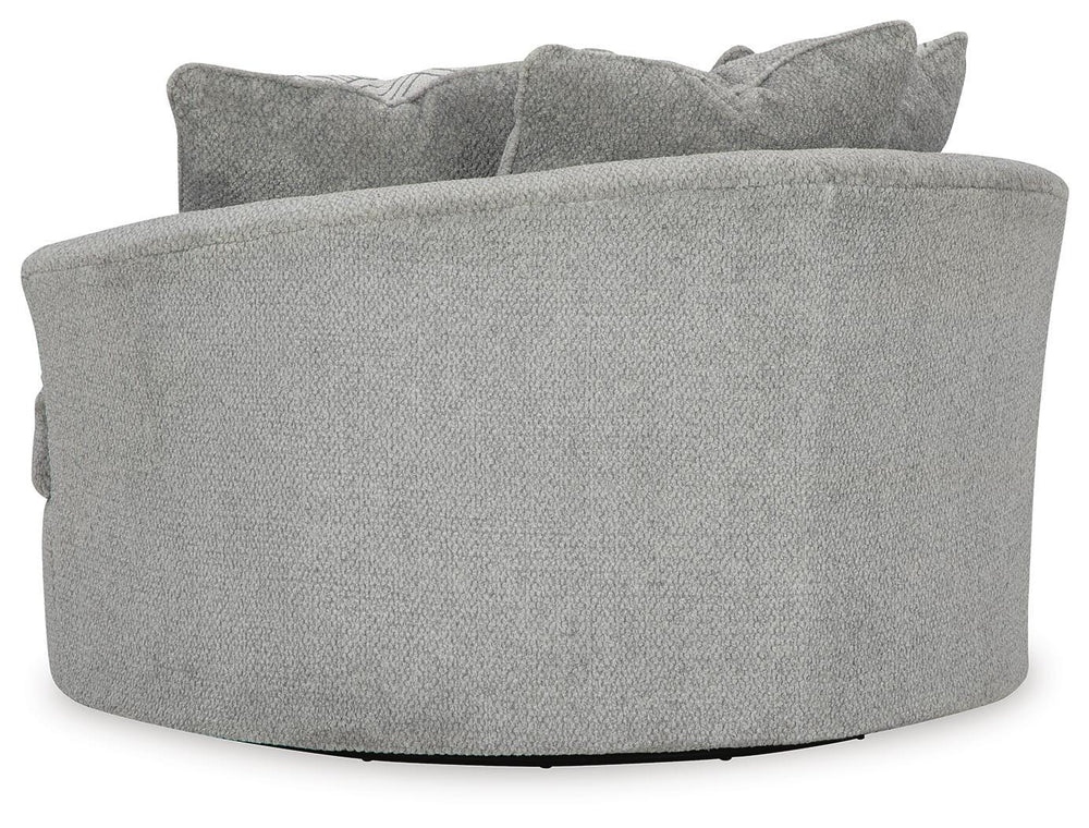 Casselbury Oversized Swivel Accent Chair - Dark Gray (5)