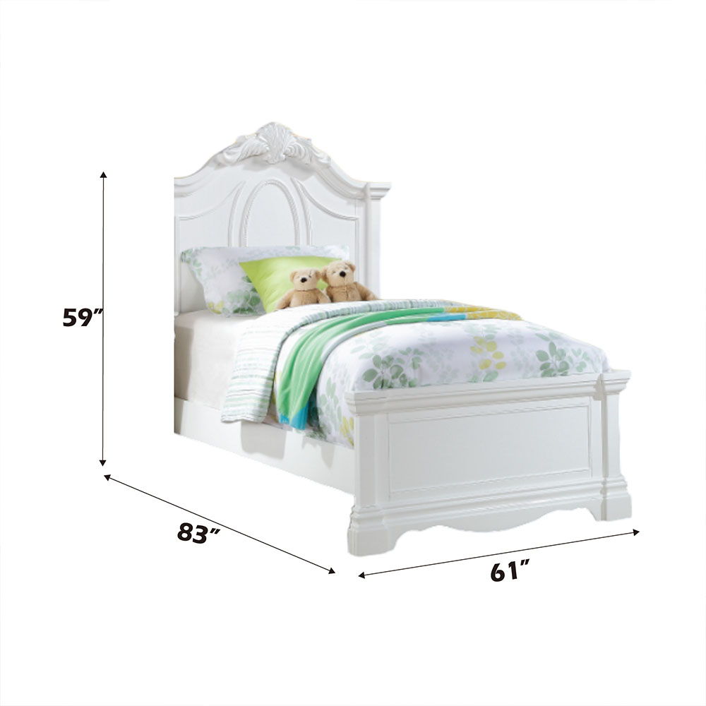 Estrella - Full Bed - White
