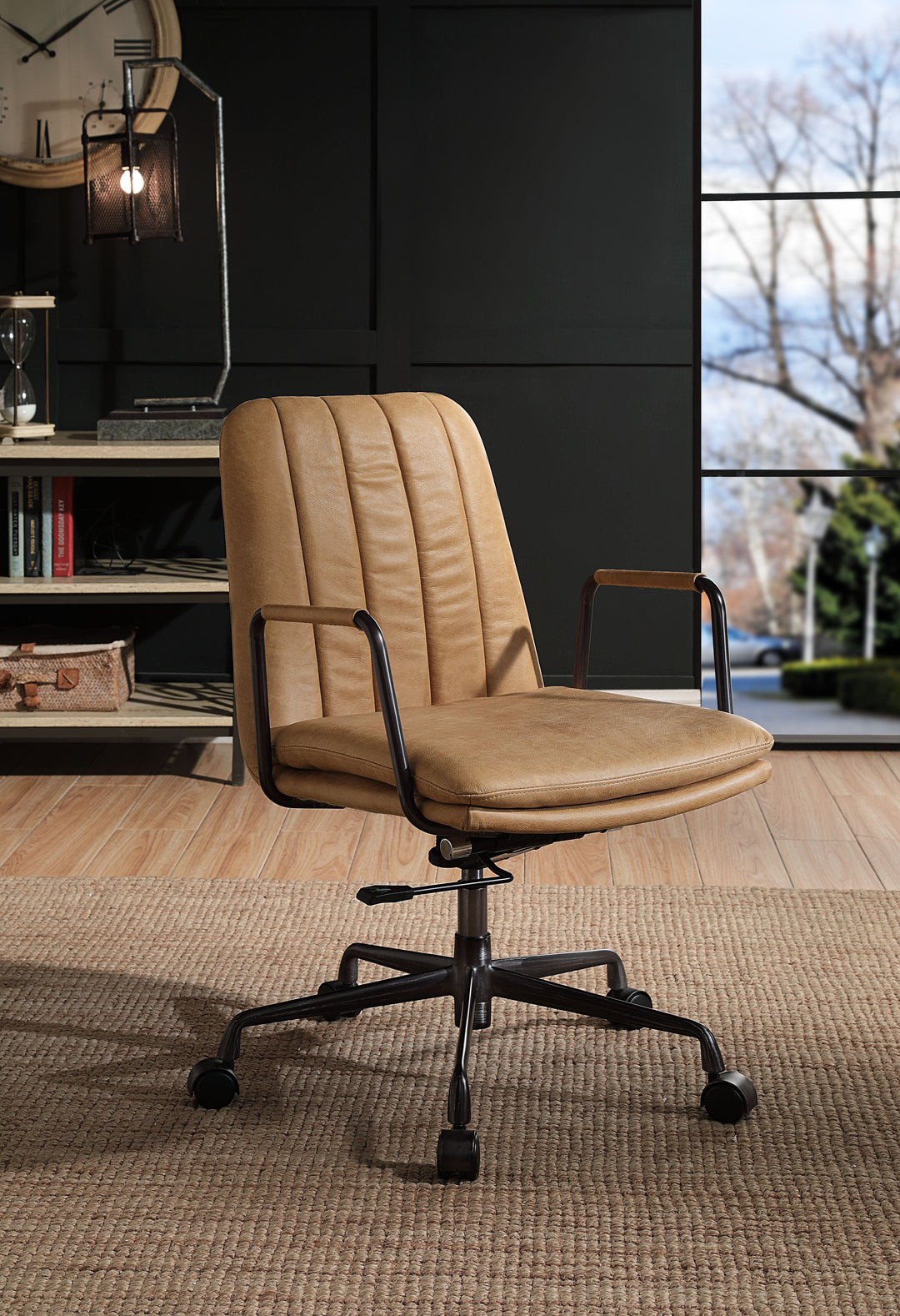 Eclarn - Office Chair - Rum Top Grain Leather