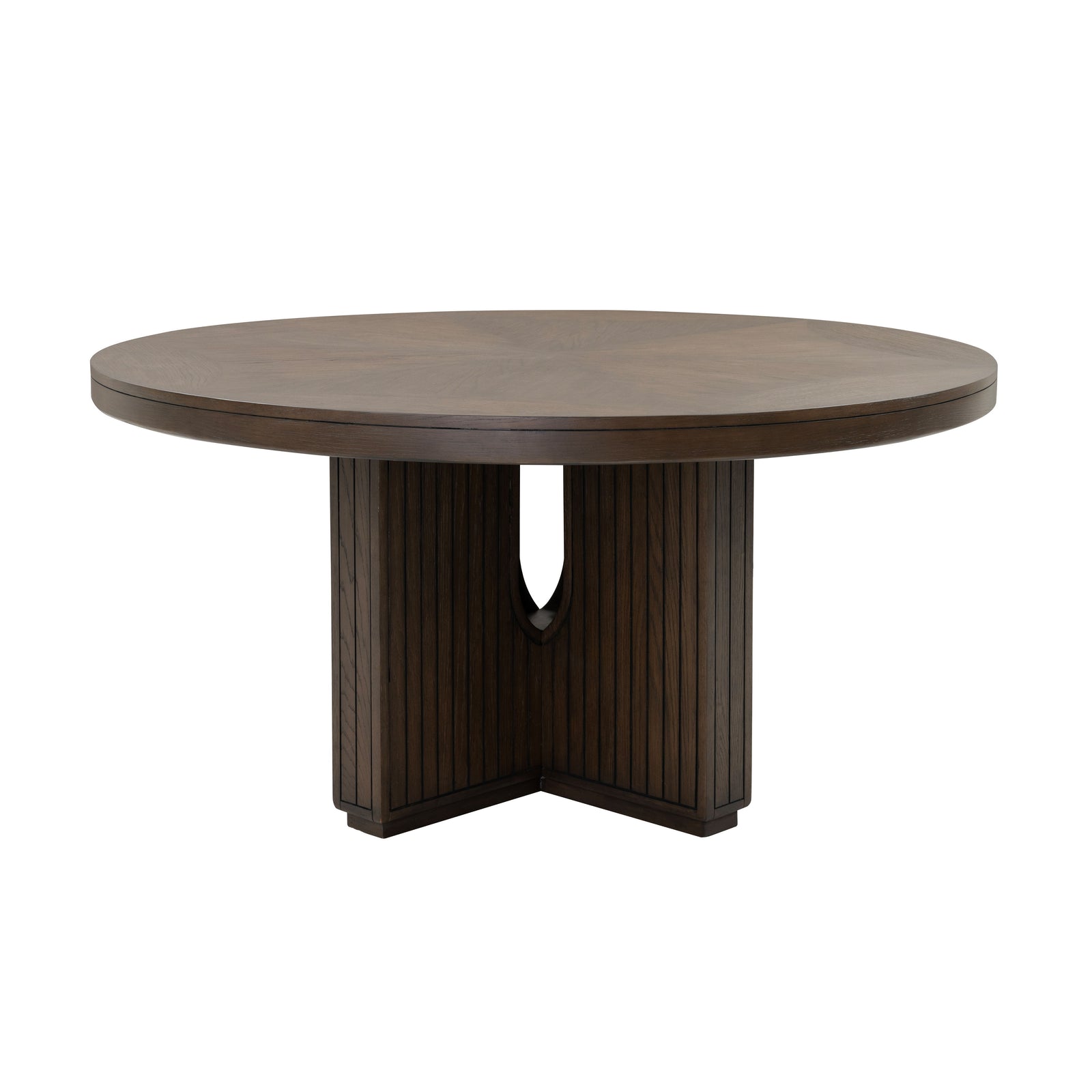 Flexsteel W1013-834 Athens  Round Dining Table  Chocolate Brown