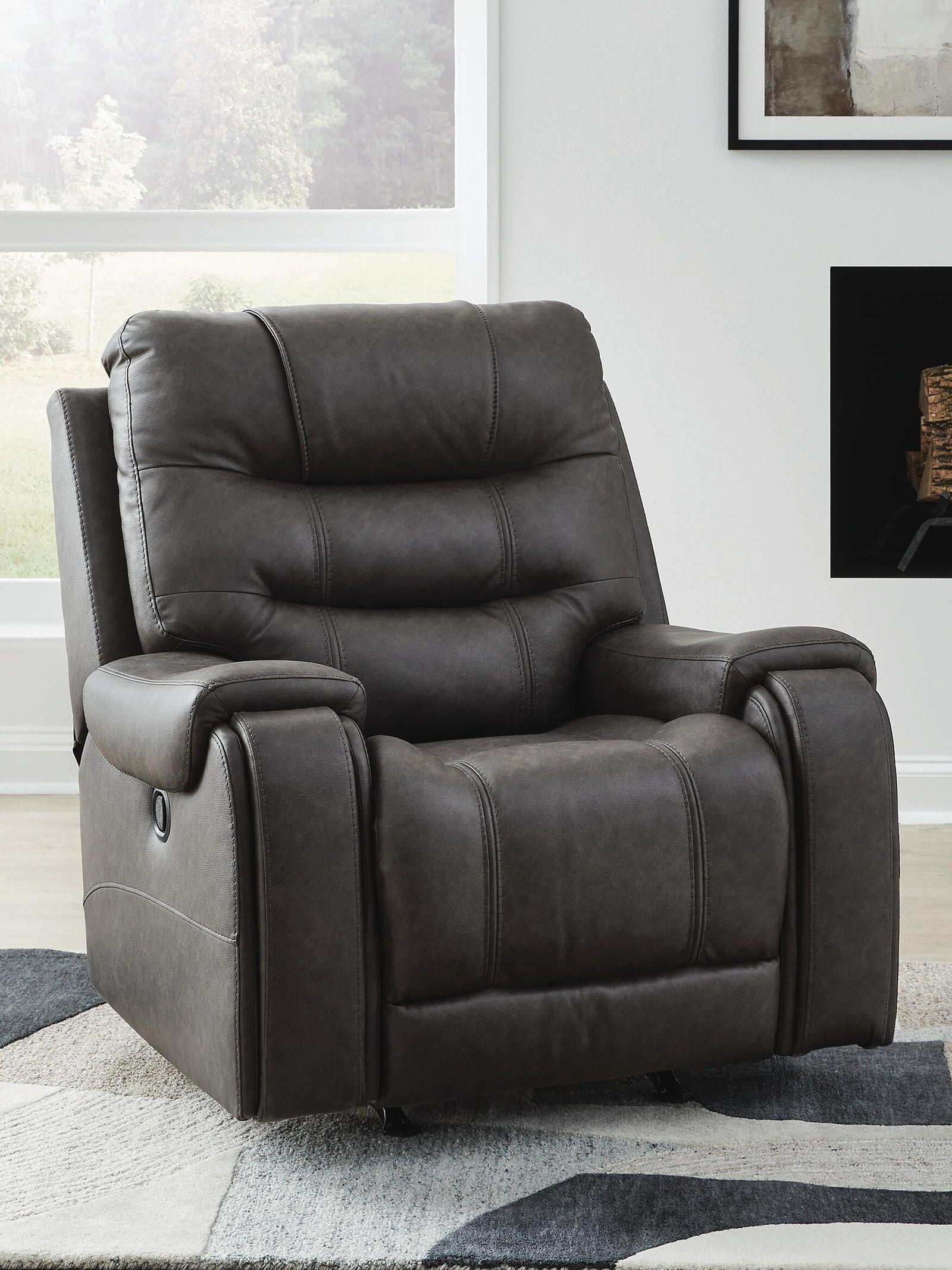Femley Recliner - Dark Gray (2)