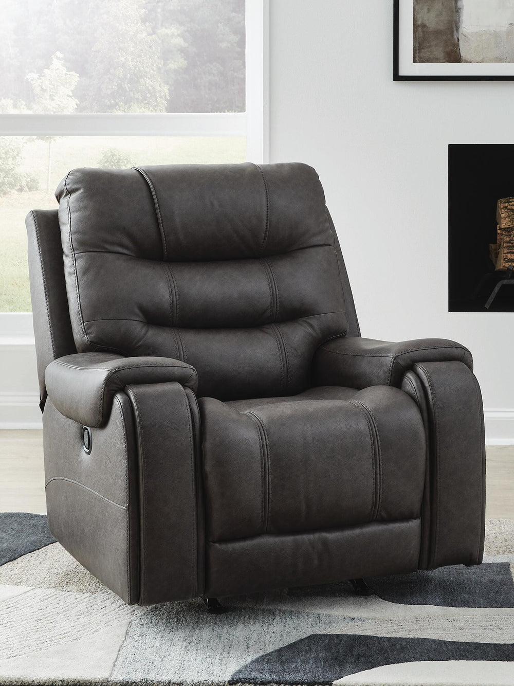 Femley Recliner - Dark Gray (2)