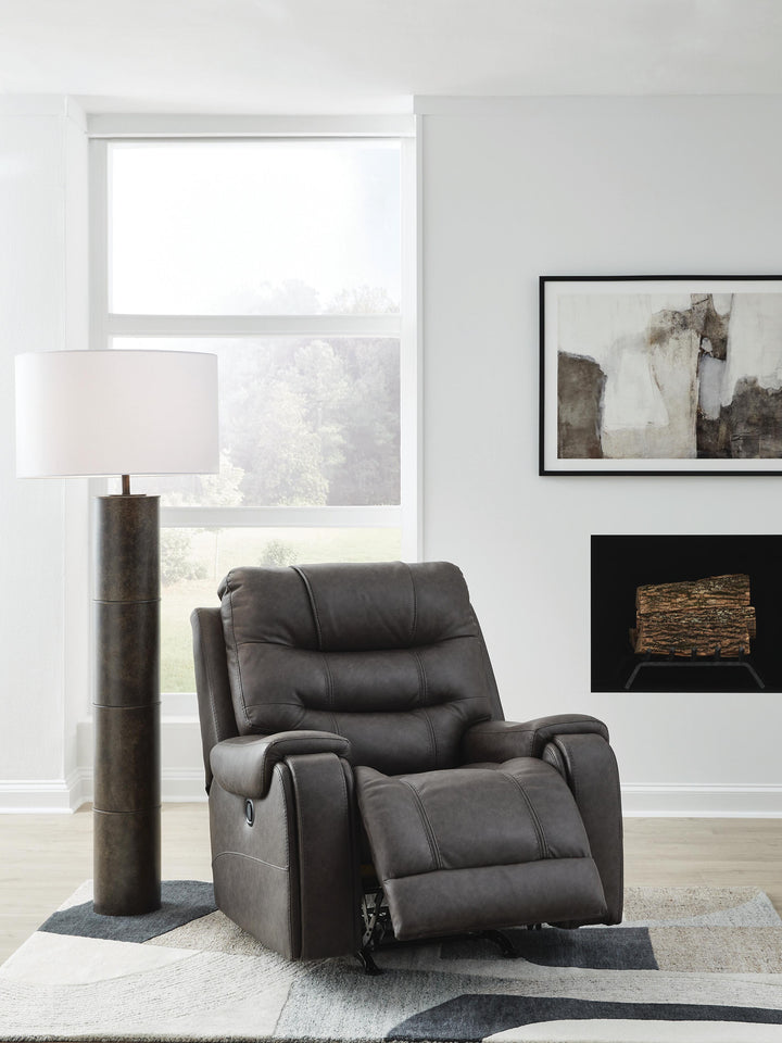 Femley Recliner - Dark Gray (8)
