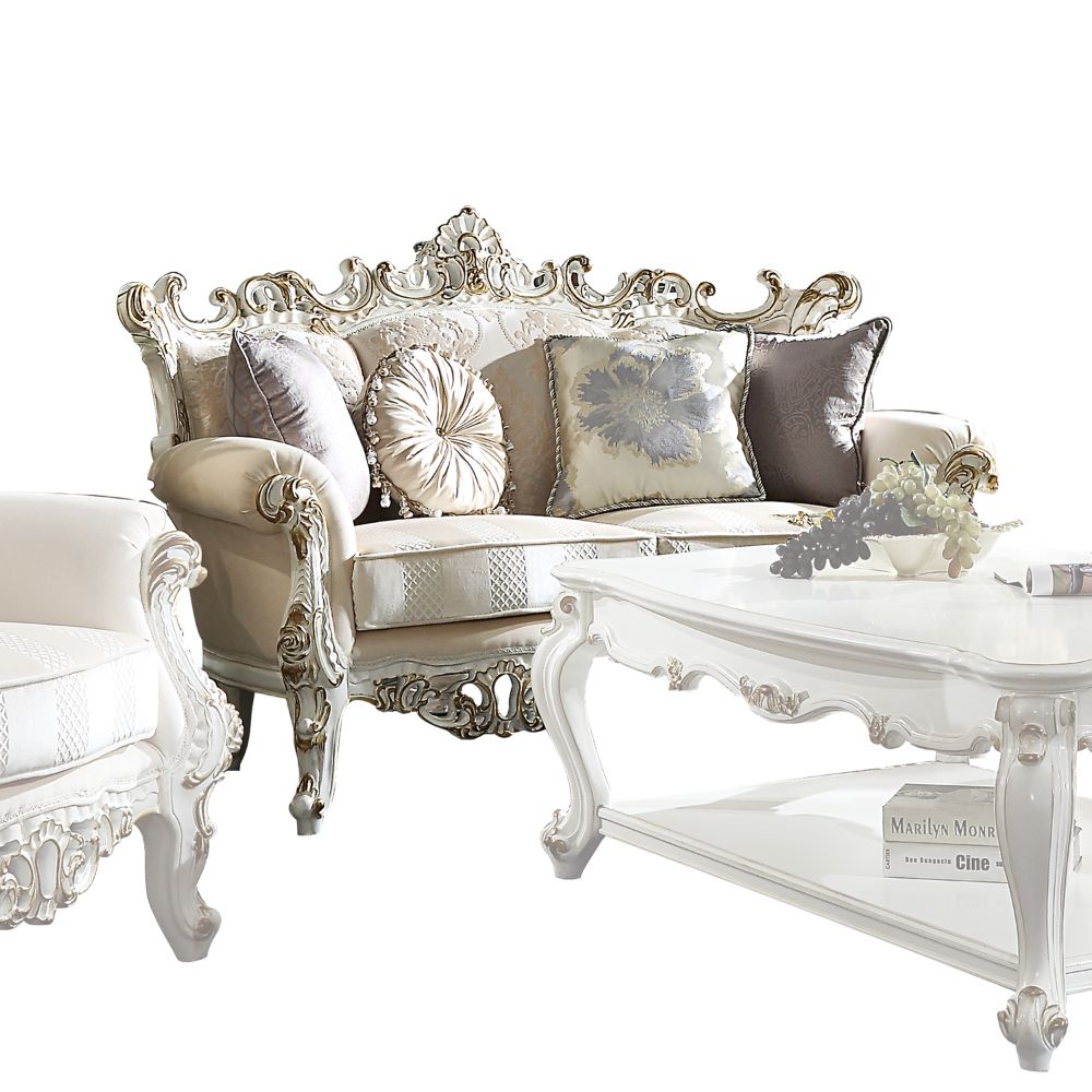 Picardy II Loveseat with 4 Pillows