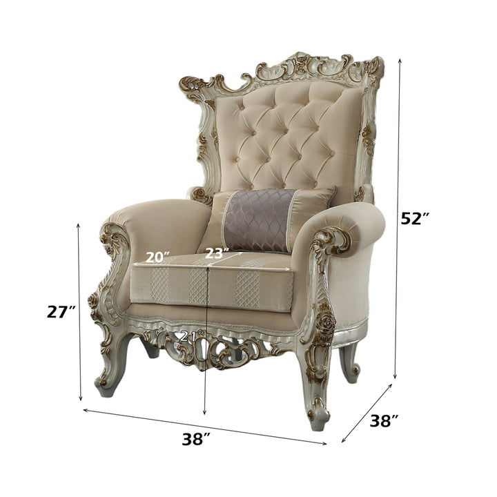 ACME Furniture Picardy II Accent Chair with Pillow 53463