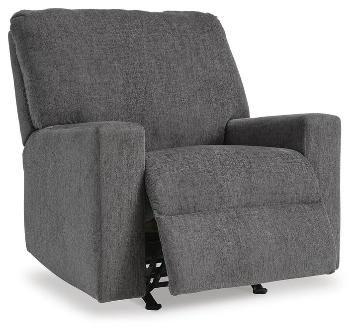 Rannis Twin Sofa Sleeper and Recliner - Pewter (4)