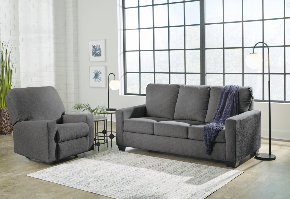 Rannis Full Sofa Sleeper and Recliner - Pewter (12)