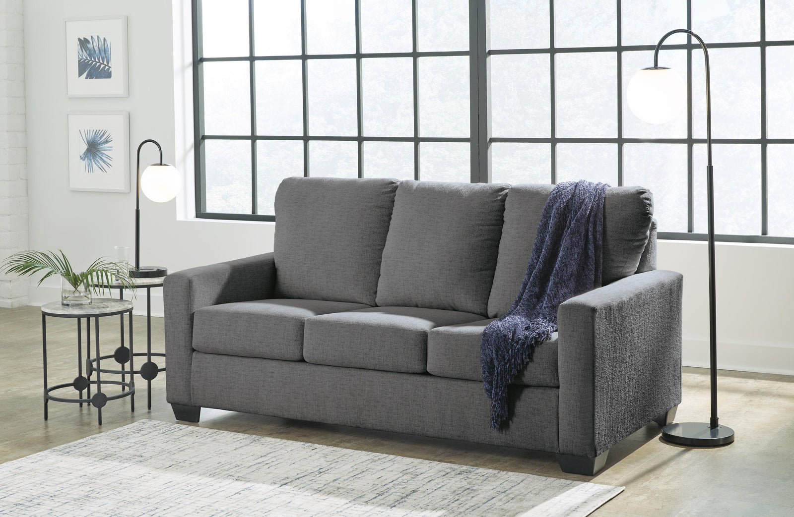 Rannis Full Sofa Sleeper - Dark Gray (2)