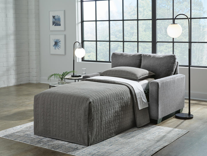 Rannis Twin Sofa Sleeper - Dark Gray (7)