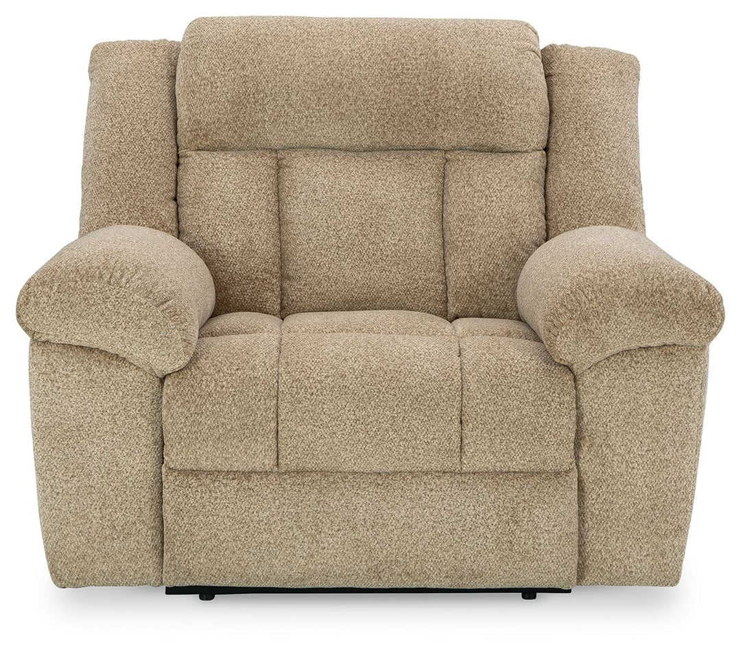 Tip-off - Power Recliner With Adj Headrest - Wheat