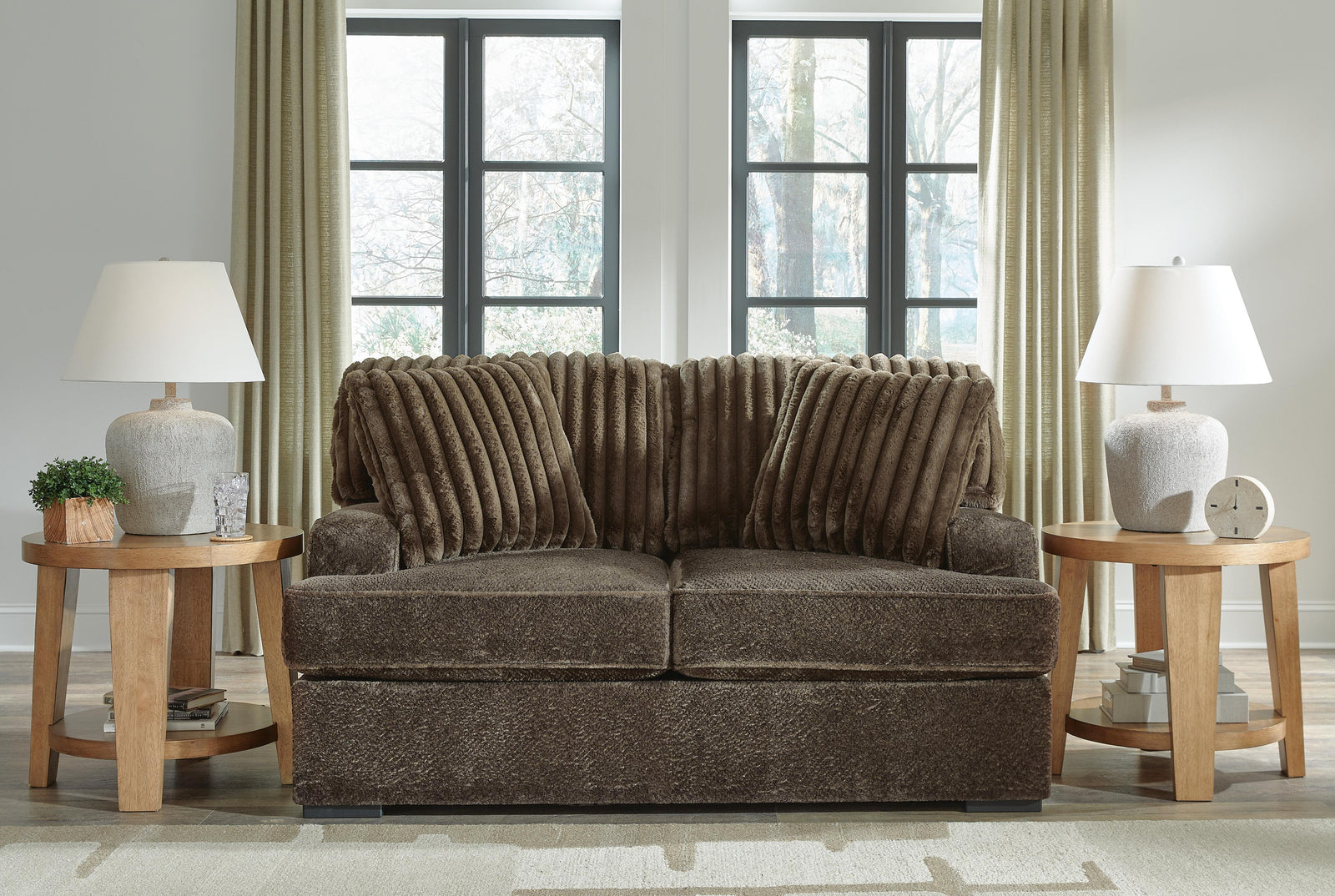 Aylesworth Loveseat - Dark Brown (2)