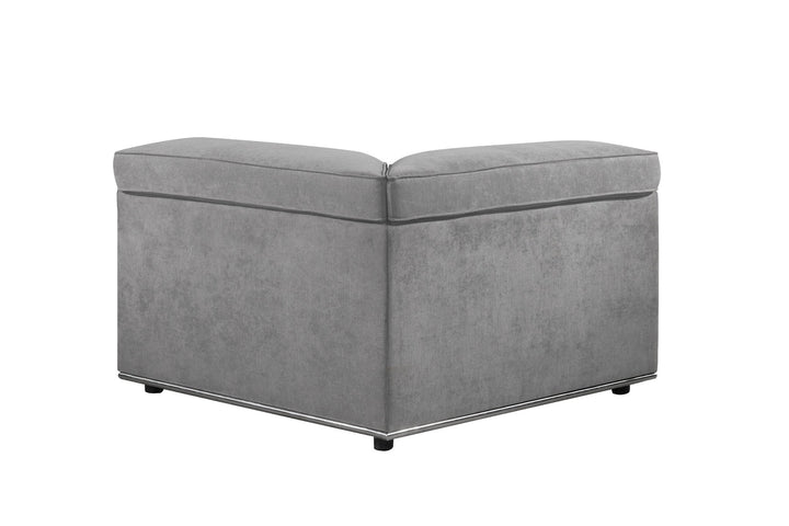 Alwin Modular - Wedge in Dark Gray Fabric