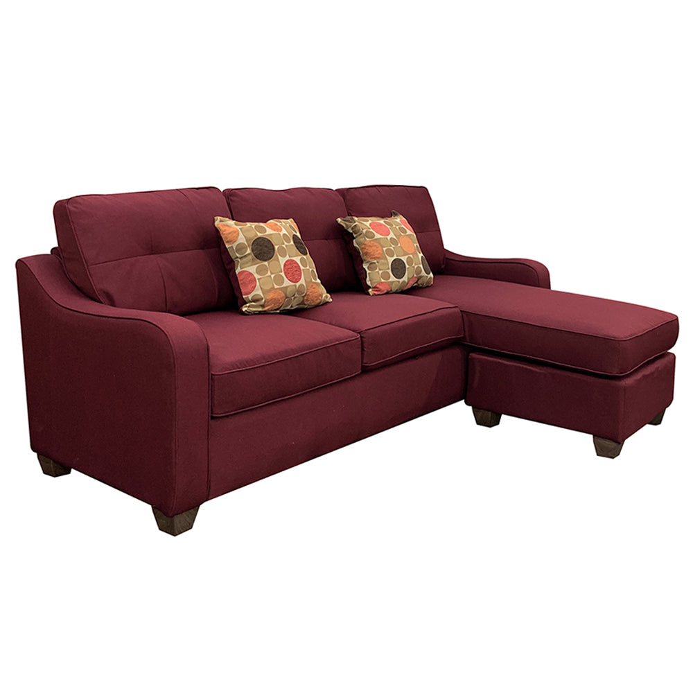 Cleavon II Reversible Sectional Sofa & Ottoman with 2 Pillows