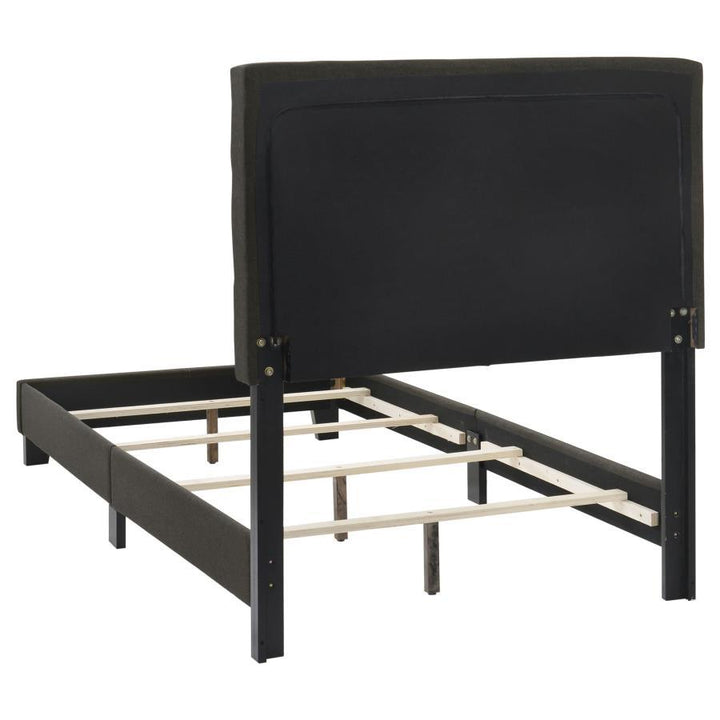 Mapes - Upholstered Twin Panel Bed - Charcoal