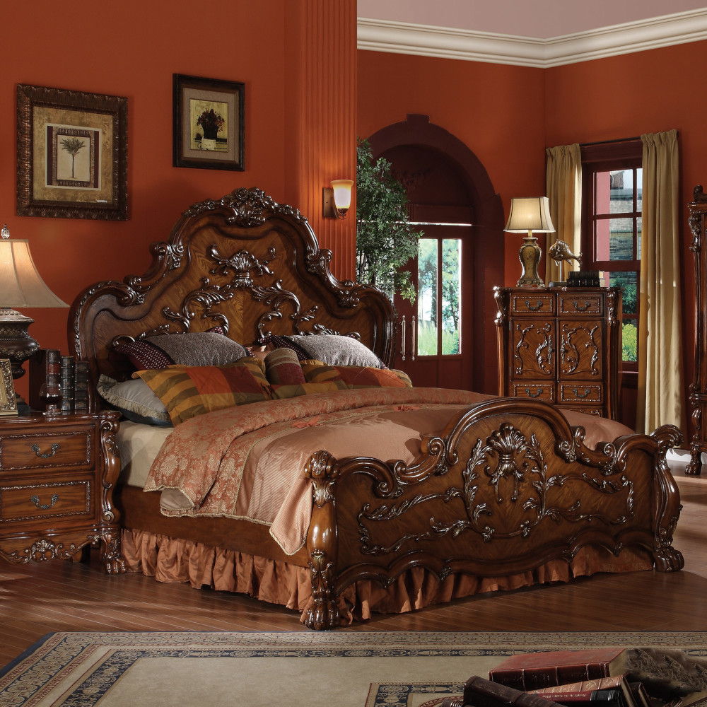 Dresden - California King Bed - Cherry Oak