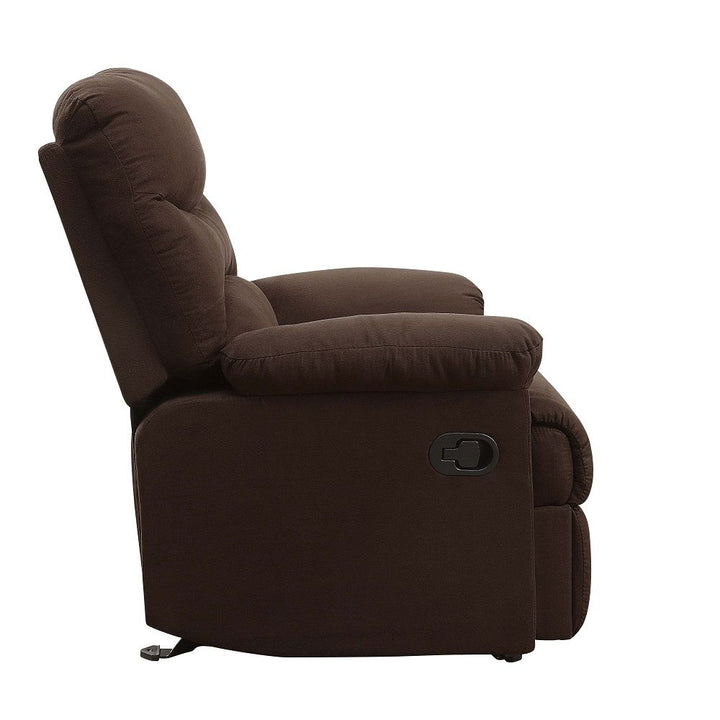 Arcadia - Motion Glider Recliner - Chocolate Microfiber