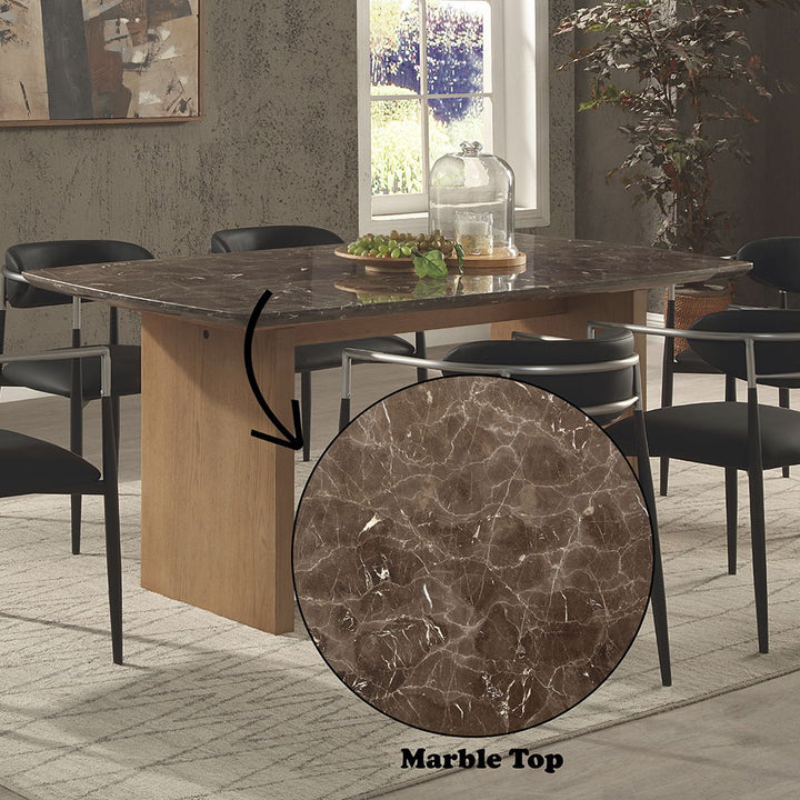 Jaramillo - Dining Table - Marble Top & Natural Finish