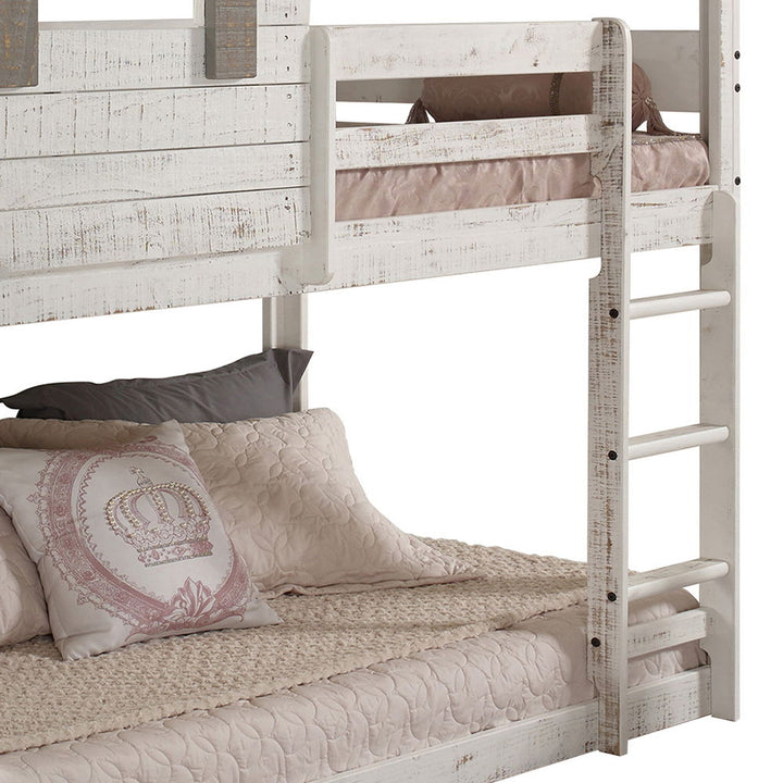 Darlene - Twin Over Twin Bunk Bed - Rustic White