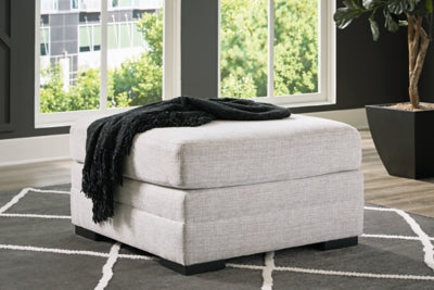 Koralynn Oversized Accent Ottoman - Gray