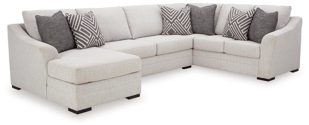 Koralynn 3-Piece Sectional with Chaise - Stone (1)