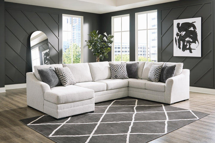 Koralynn 3-Piece Sectional with Chaise - Stone (2)