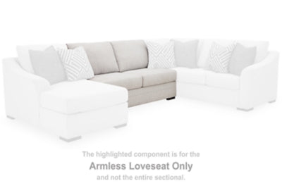 Koralynn Armless Loveseat - Gray