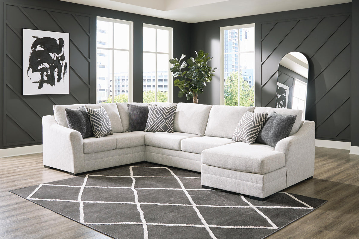 Koralynn 3-Piece Sectional with Chaise - Stone (2)
