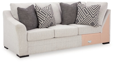 Koralynn Left-Arm Facing Sofa with Corner Wedge - Gray - Gray